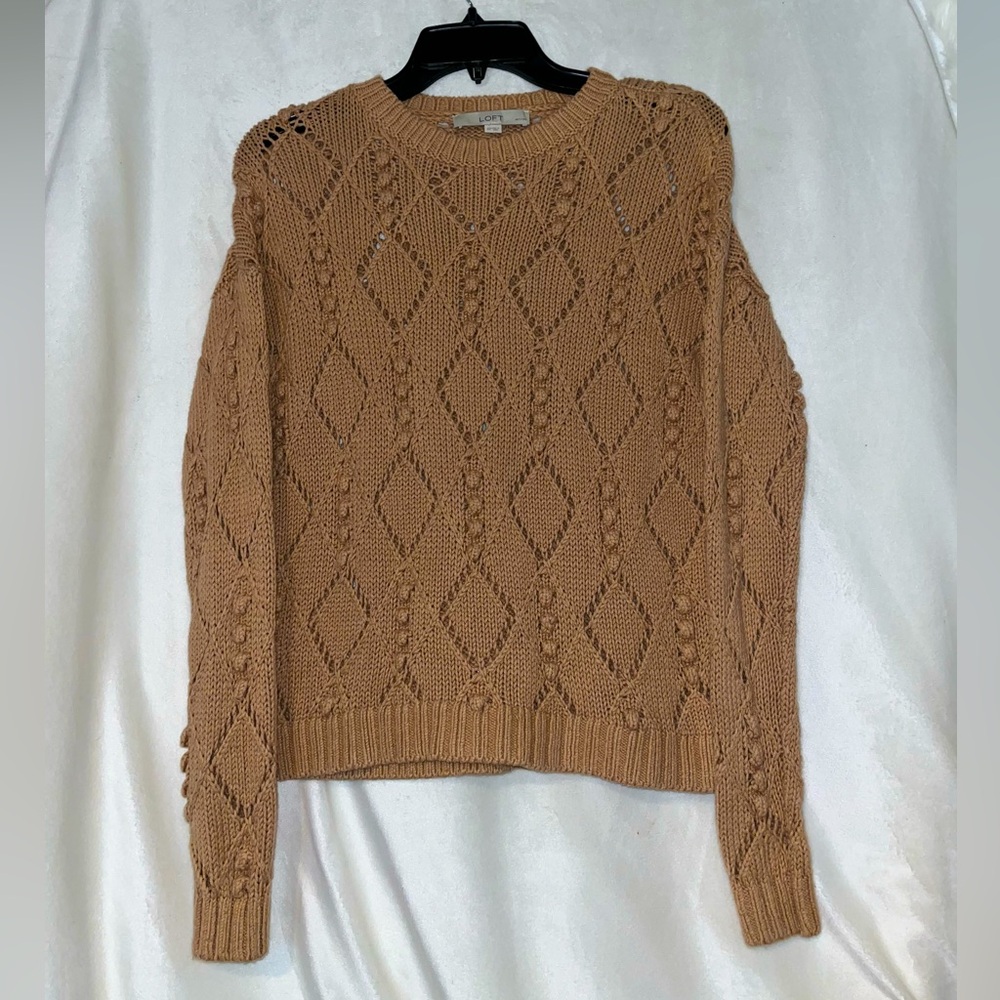 Loft Knitted Beige Sweater
